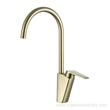 Hot and cold water mixer brass kitchen faucet